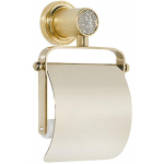 Держатель туалетной бумаги Boheme Royal Cristal 10921-G-B золото, черный